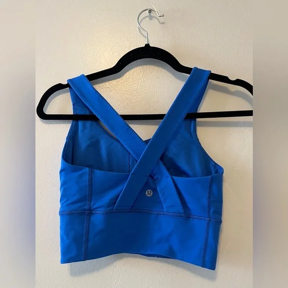 Lululemon Beat The Heat Bra Pipe Dream Blue Size 6 - Picture 5 of 11